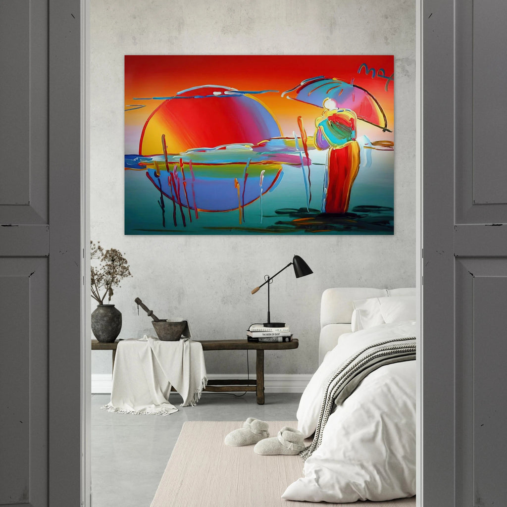 BUDDHA MOON MONK SUNRISE 1999 Poster | Peter Max Poster | Peter Max Poster