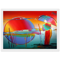 BUDDHA MOON MONK SUNRISE 1999 Framed Poster | Peter Max Framed Prints Wall Art | Peter Max Poster