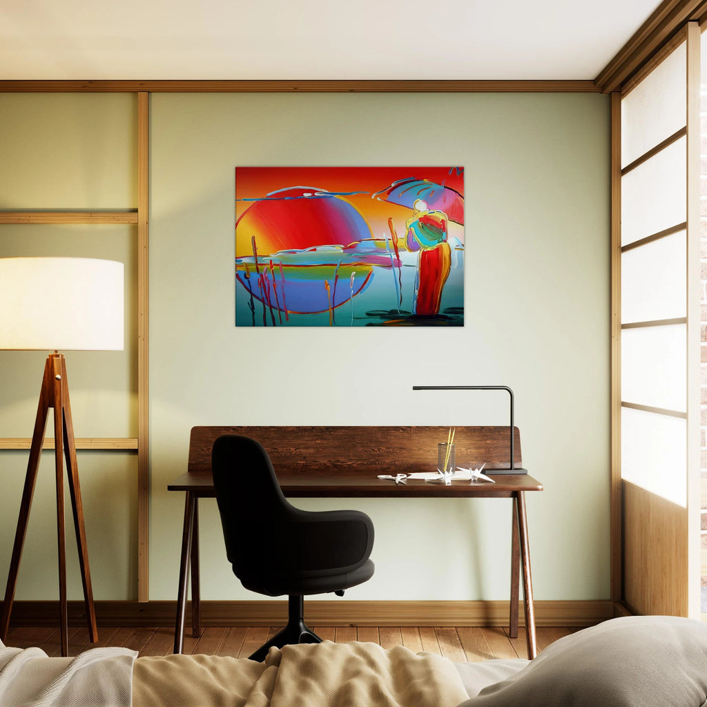 BUDDHA MOON MONK SUNRISE 1999 Canvas | Peter Max Canvas | Peter Max Poster