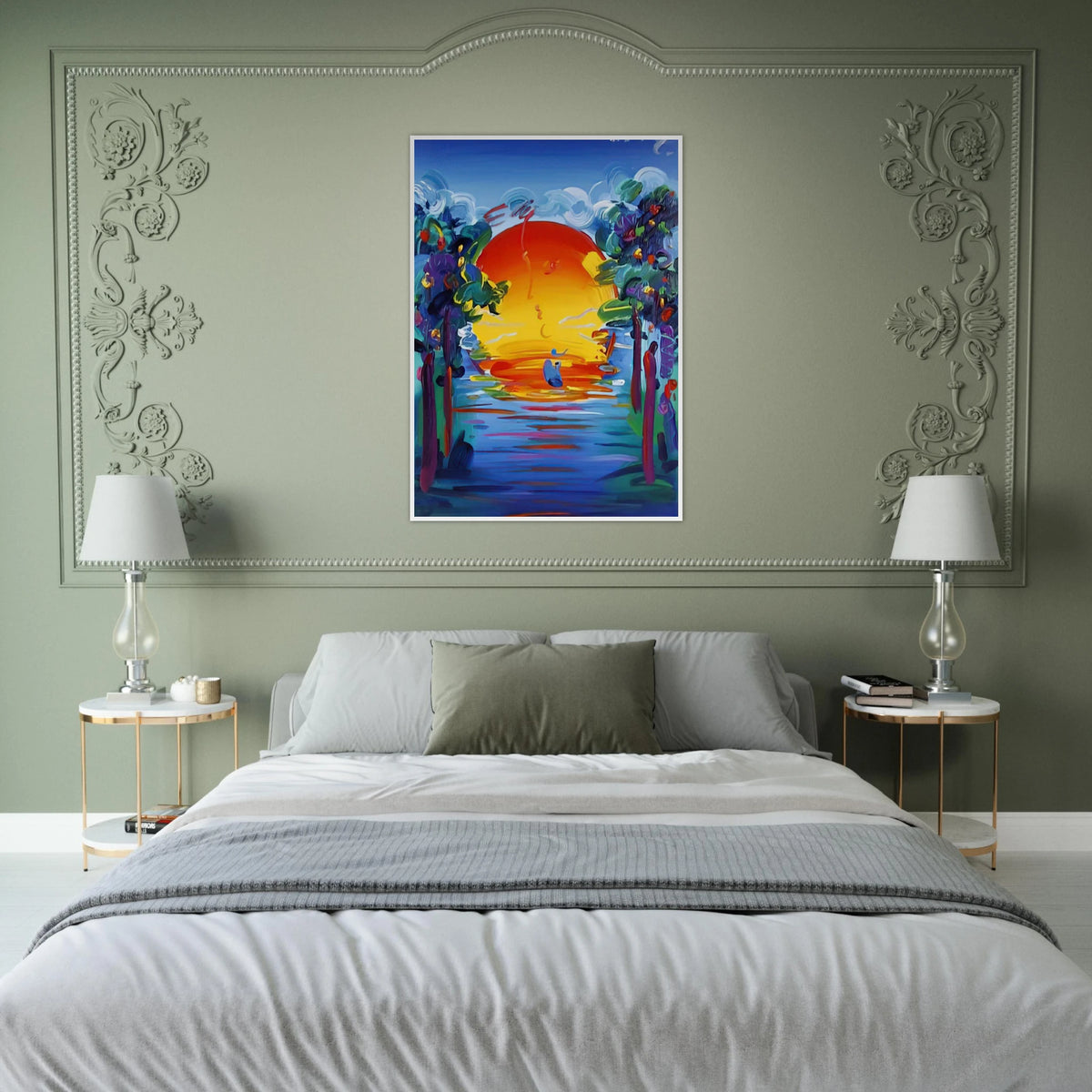 BETTER WORLD 1993 Framed Poster | Peter Max Framed Prints Wall Art | Peter Max Poster