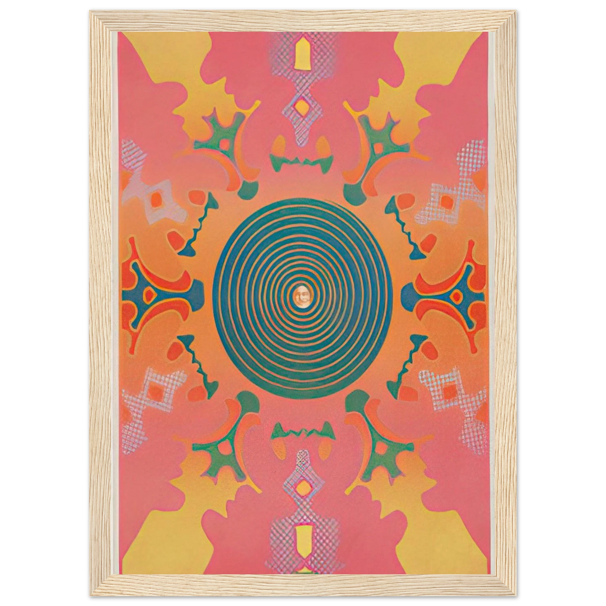 THE VISIONARIES AT THE EAST HAMPTON GALLERY 1967 Framed Poster | Peter Max Framed Prints Wall Art | Peter Max Poster