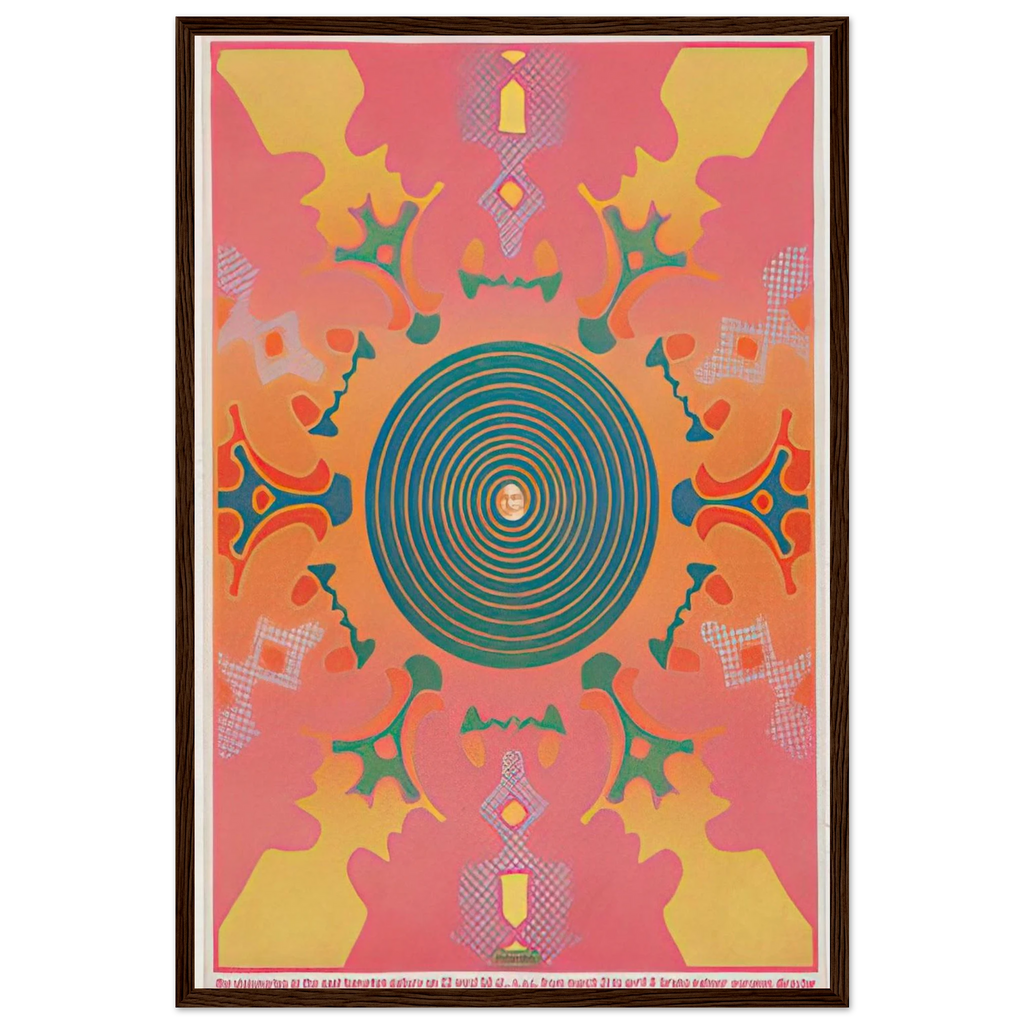 THE VISIONARIES AT THE EAST HAMPTON GALLERY 1967 Framed Poster | Peter Max Framed Prints Wall Art | Peter Max Poster