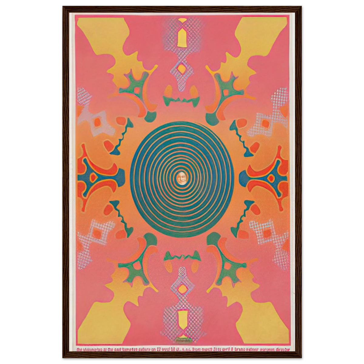 THE VISIONARIES AT THE EAST HAMPTON GALLERY 1967 Framed Poster | Peter Max Framed Prints Wall Art | Peter Max Poster
