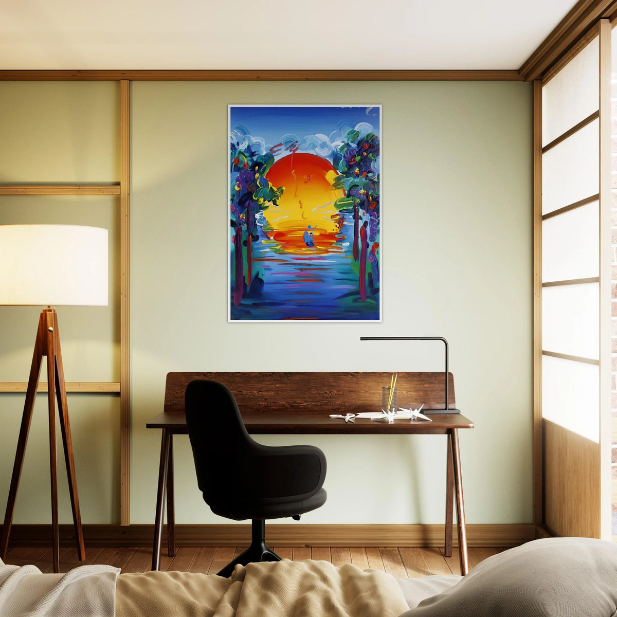 BETTER WORLD 1993 Framed Poster | Peter Max Framed Prints Wall Art | Peter Max Poster