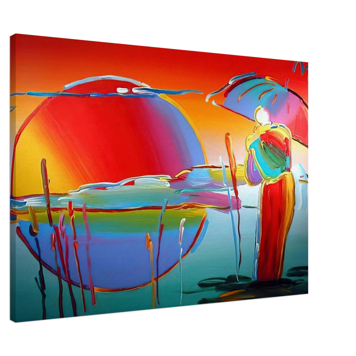 BUDDHA MOON MONK SUNRISE 1999 Canvas | Peter Max Canvas | Peter Max Poster