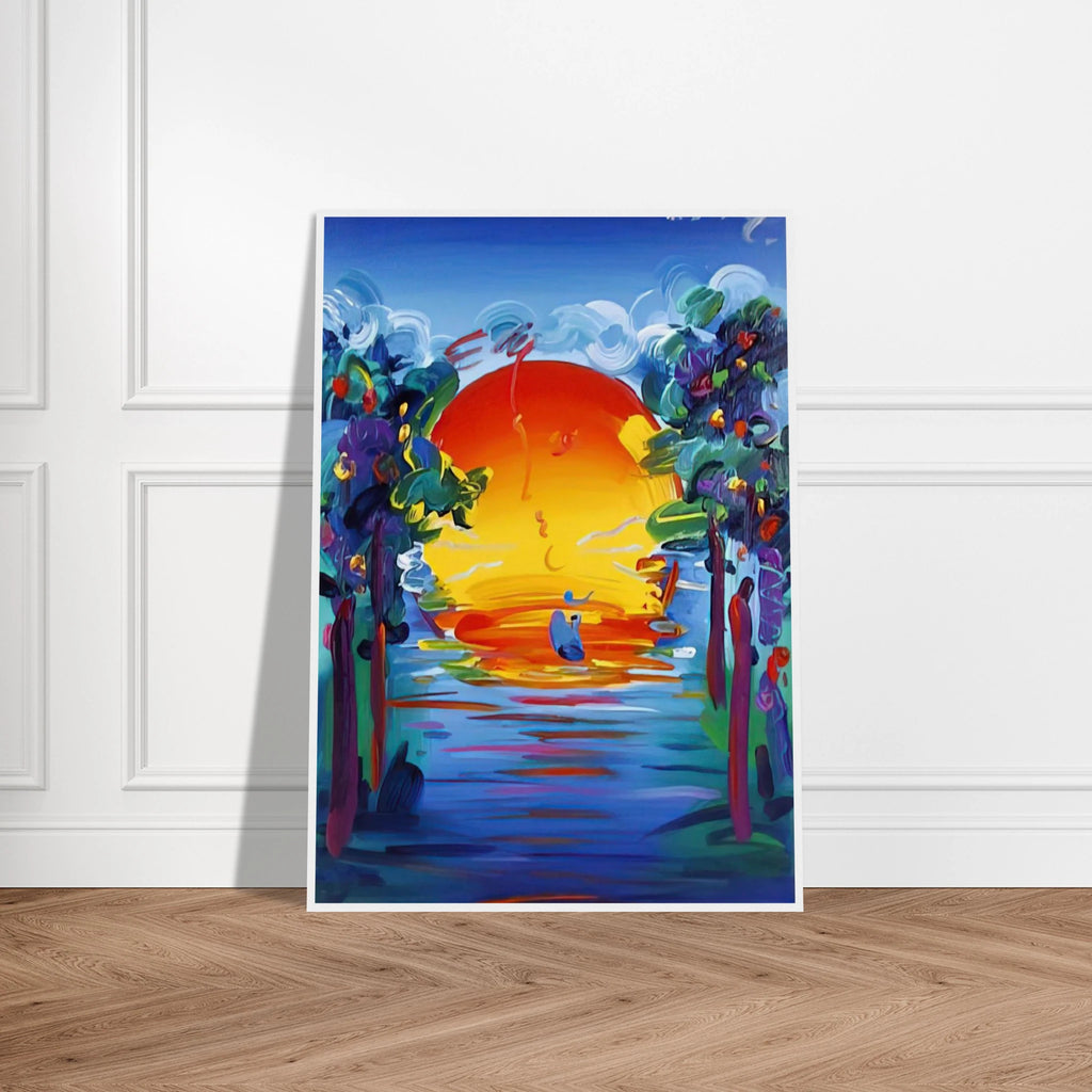 BETTER WORLD 1993 Framed Poster | Peter Max Framed Prints Wall Art | Peter Max Poster