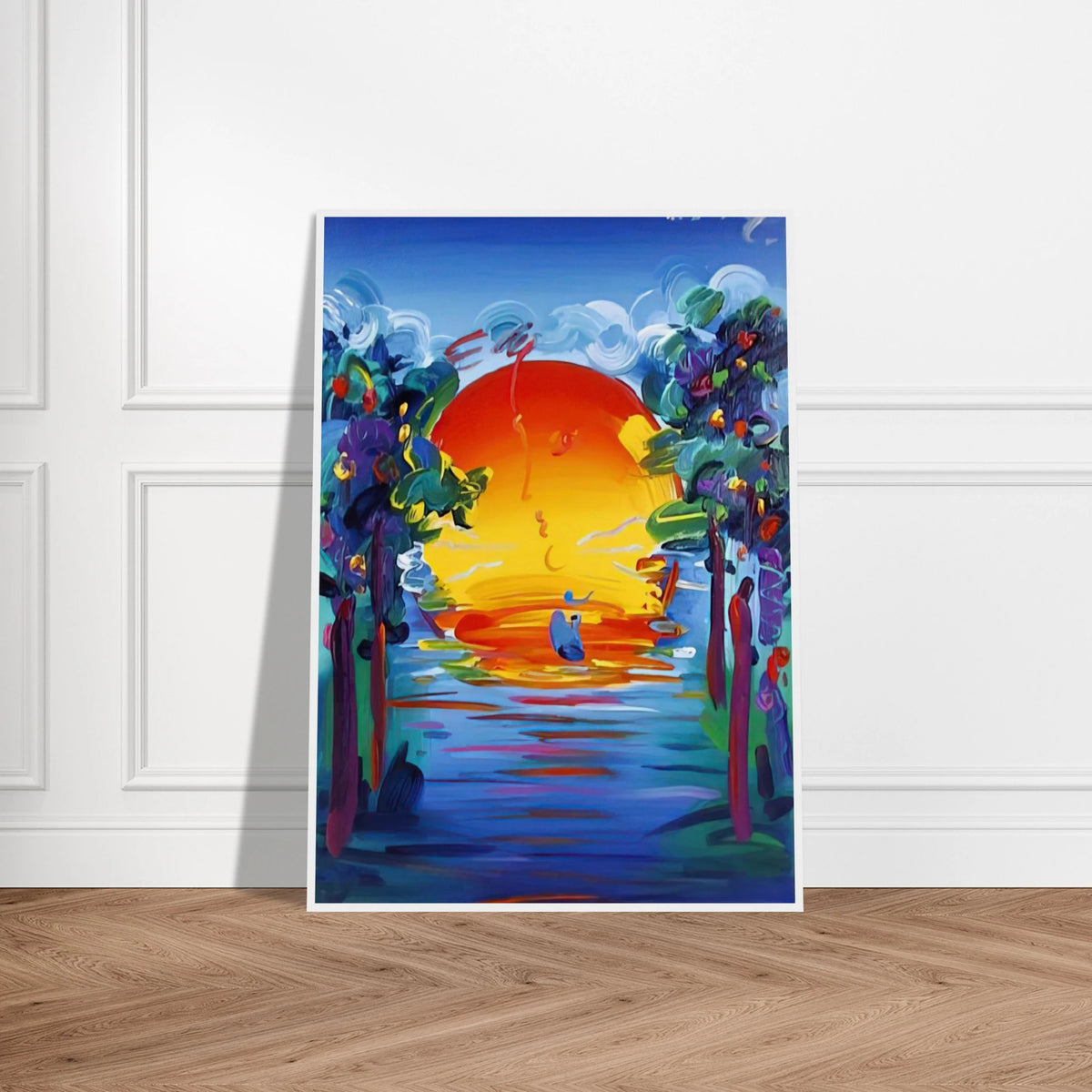 BETTER WORLD 1993 Framed Poster | Peter Max Framed Prints Wall Art | Peter Max Poster