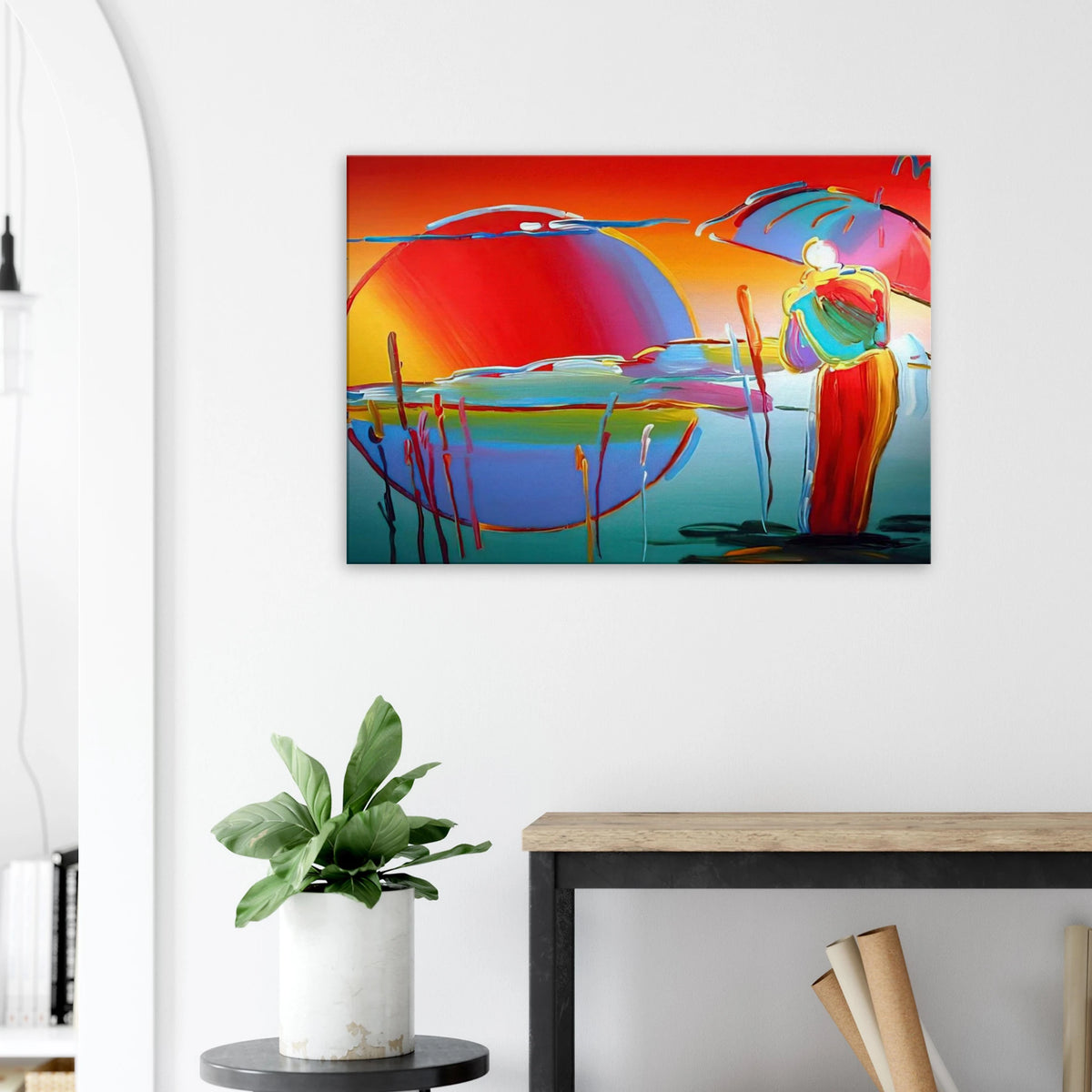 BUDDHA MOON MONK SUNRISE 1999 Canvas | Peter Max Canvas | Peter Max Poster