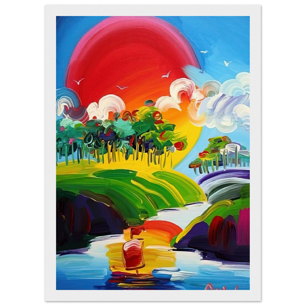 WITHOUT BORDERS 2011 Framed Poster | Peter Max Framed Prints Wall Art | Peter Max Poster