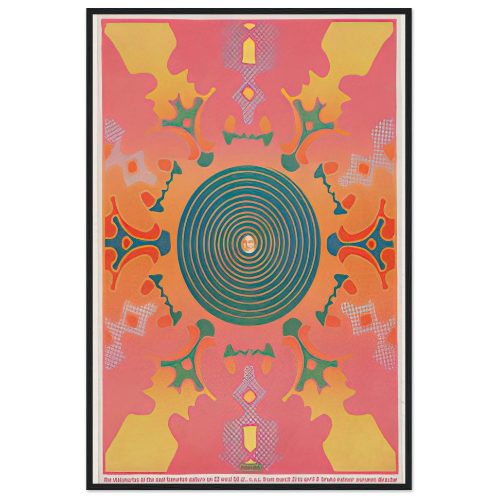 THE VISIONARIES AT THE EAST HAMPTON GALLERY 1967 Framed Poster | Peter Max Framed Prints Wall Art | Peter Max Poster