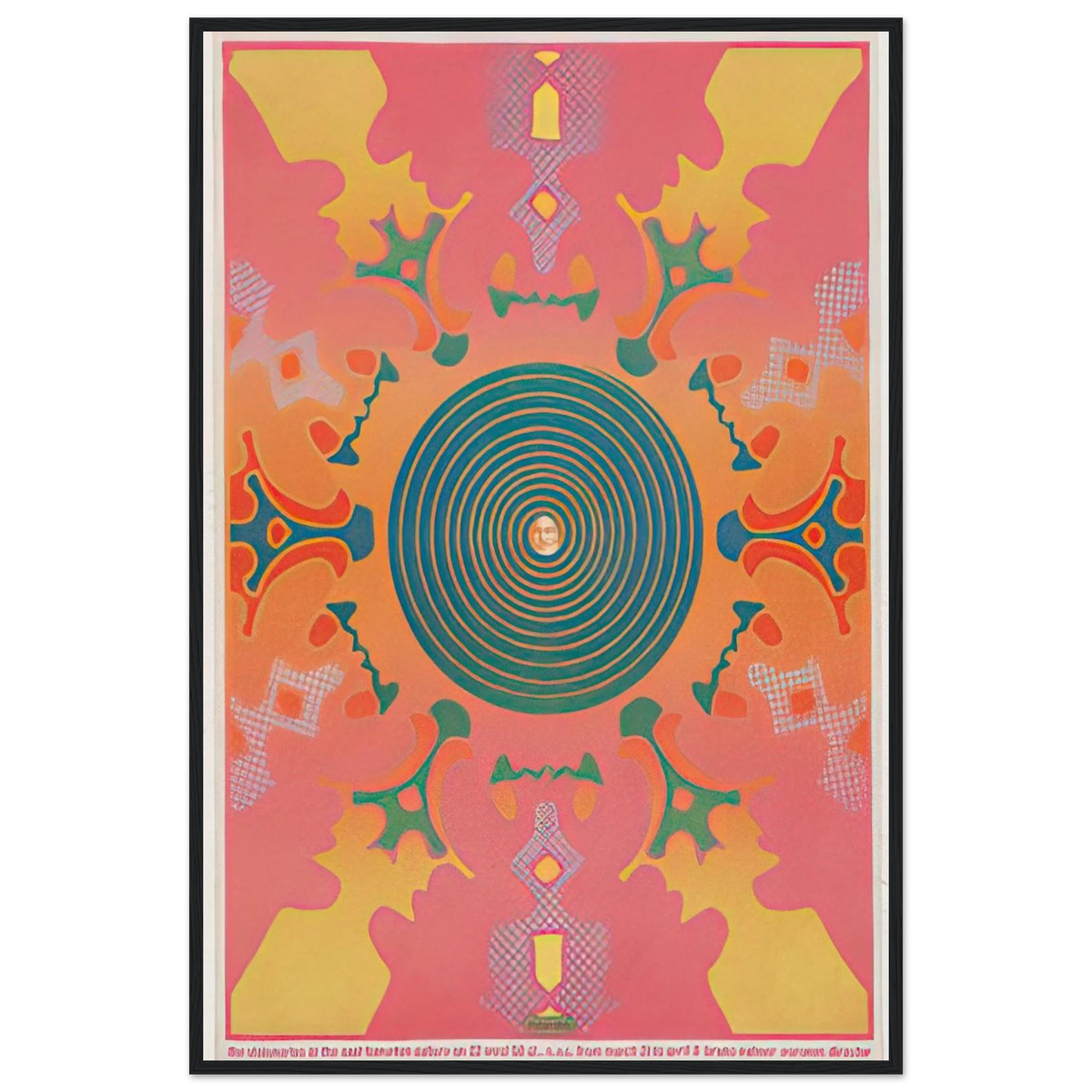 THE VISIONARIES AT THE EAST HAMPTON GALLERY 1967 Framed Poster | Peter Max Framed Prints Wall Art | Peter Max Poster