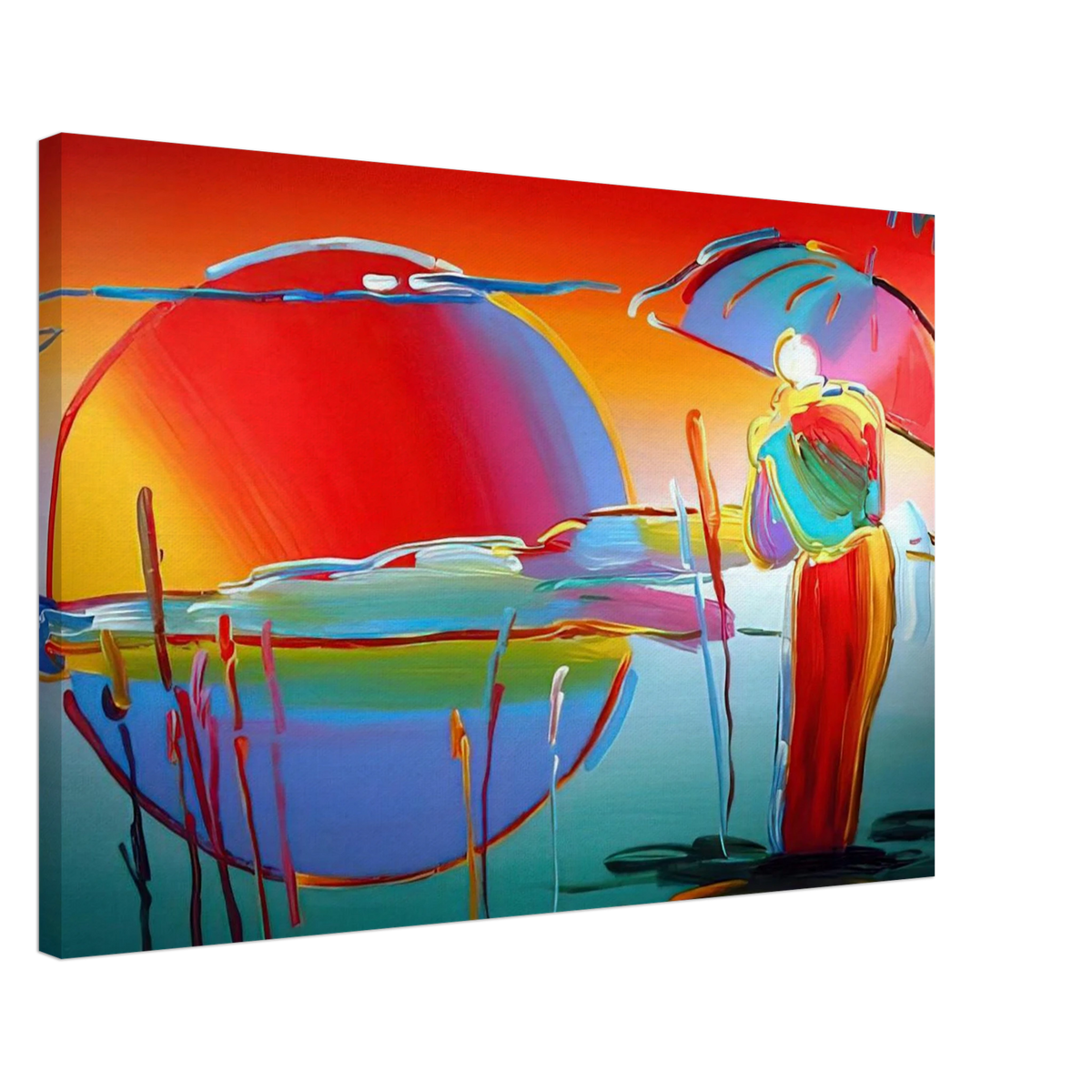 BUDDHA MOON MONK SUNRISE 1999 Canvas | Peter Max Canvas | Peter Max Poster