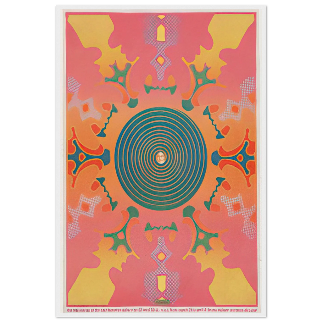 THE VISIONARIES AT THE EAST HAMPTON GALLERY 1967 Framed Poster | Peter Max Framed Prints Wall Art | Peter Max Poster