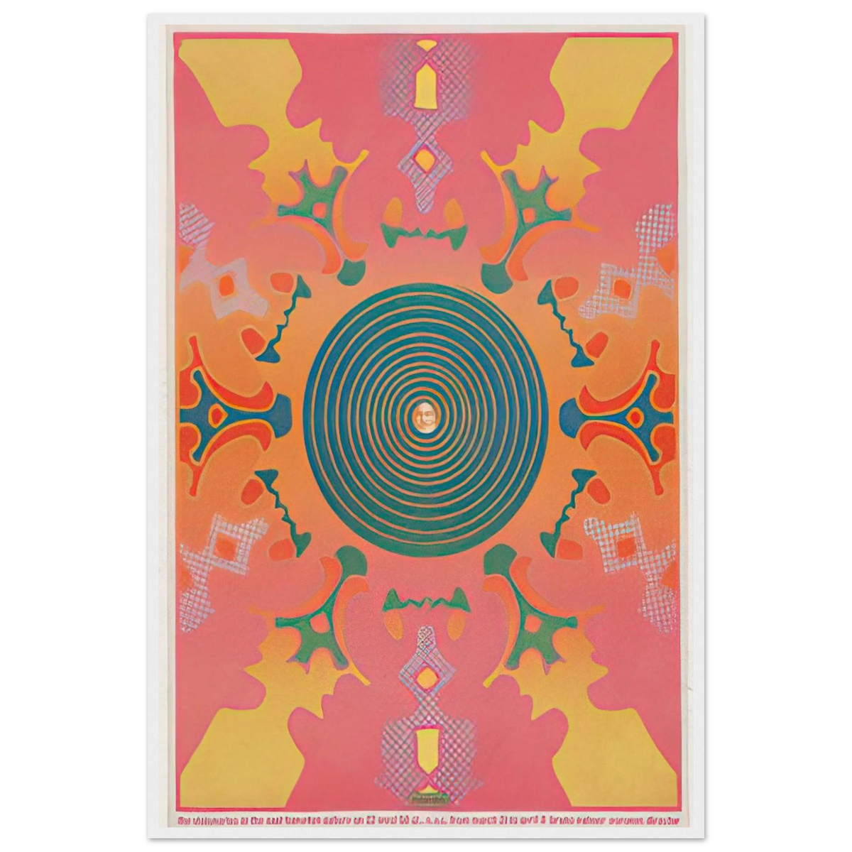 THE VISIONARIES AT THE EAST HAMPTON GALLERY 1967 Framed Poster | Peter Max Framed Prints Wall Art | Peter Max Poster