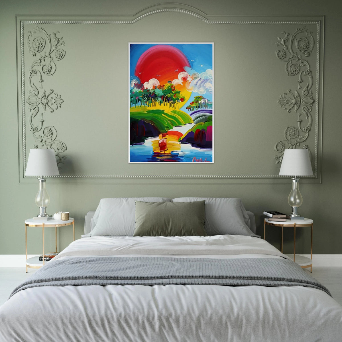 WITHOUT BORDERS 2011 Framed Poster | Peter Max Framed Prints Wall Art | Peter Max Poster