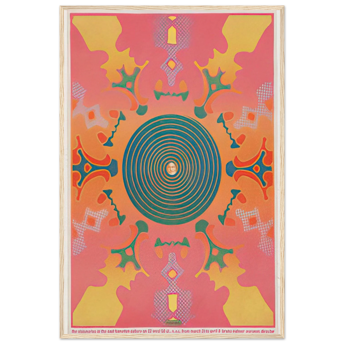 THE VISIONARIES AT THE EAST HAMPTON GALLERY 1967 Framed Poster | Peter Max Framed Prints Wall Art | Peter Max Poster