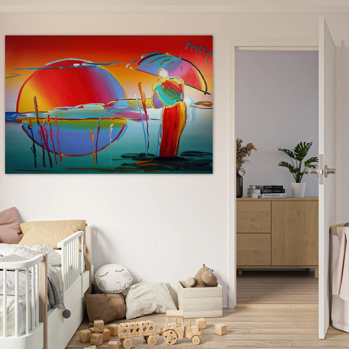 BUDDHA MOON MONK SUNRISE 1999 Poster | Peter Max Poster | Peter Max Poster