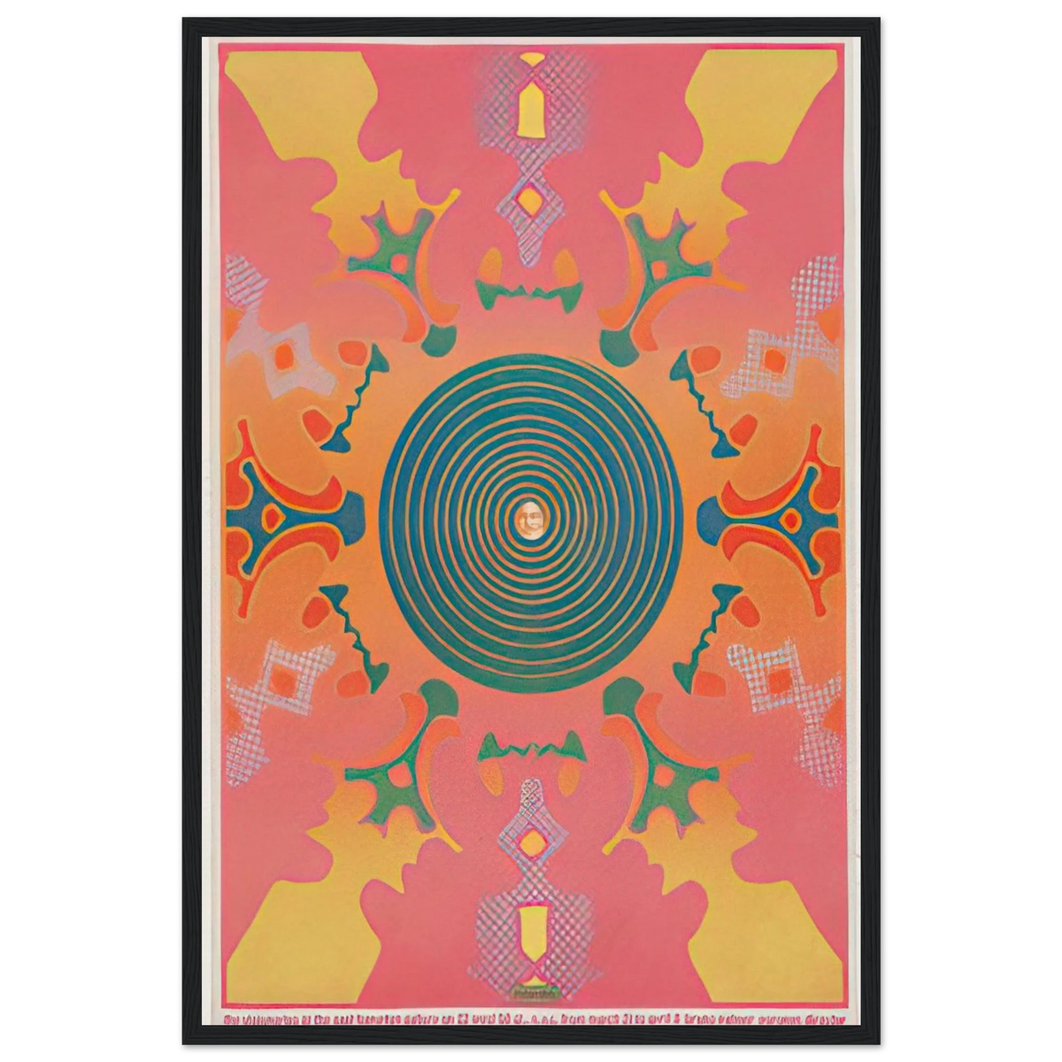 THE VISIONARIES AT THE EAST HAMPTON GALLERY 1967 Framed Poster | Peter Max Framed Prints Wall Art | Peter Max Poster