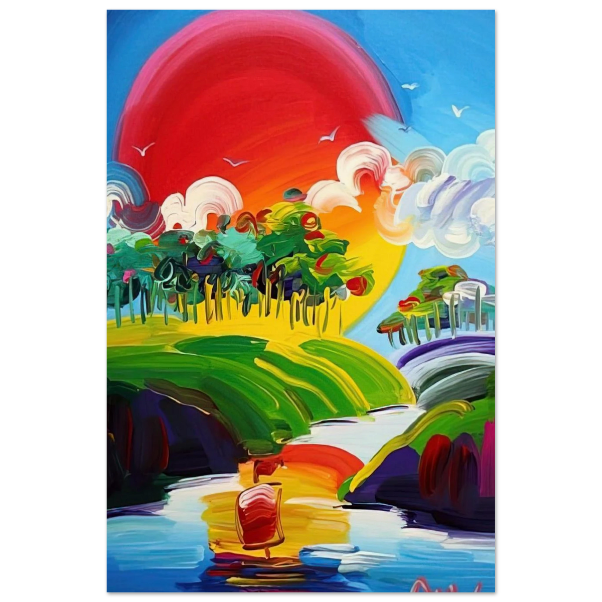 WITHOUT BORDERS 2011 Poster | Peter Max Poster | Peter Max Poster
