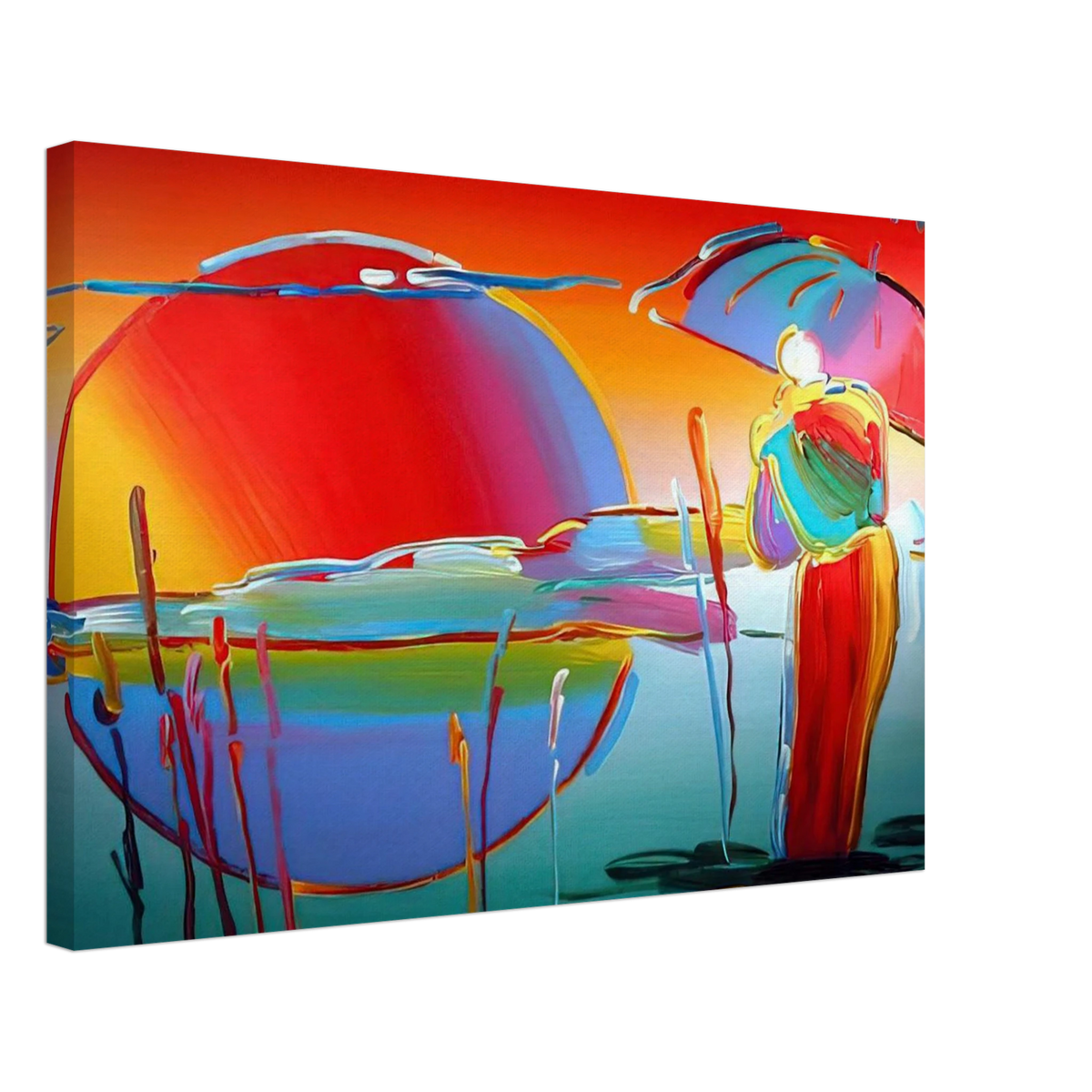 BUDDHA MOON MONK SUNRISE 1999 Canvas | Peter Max Canvas | Peter Max Poster