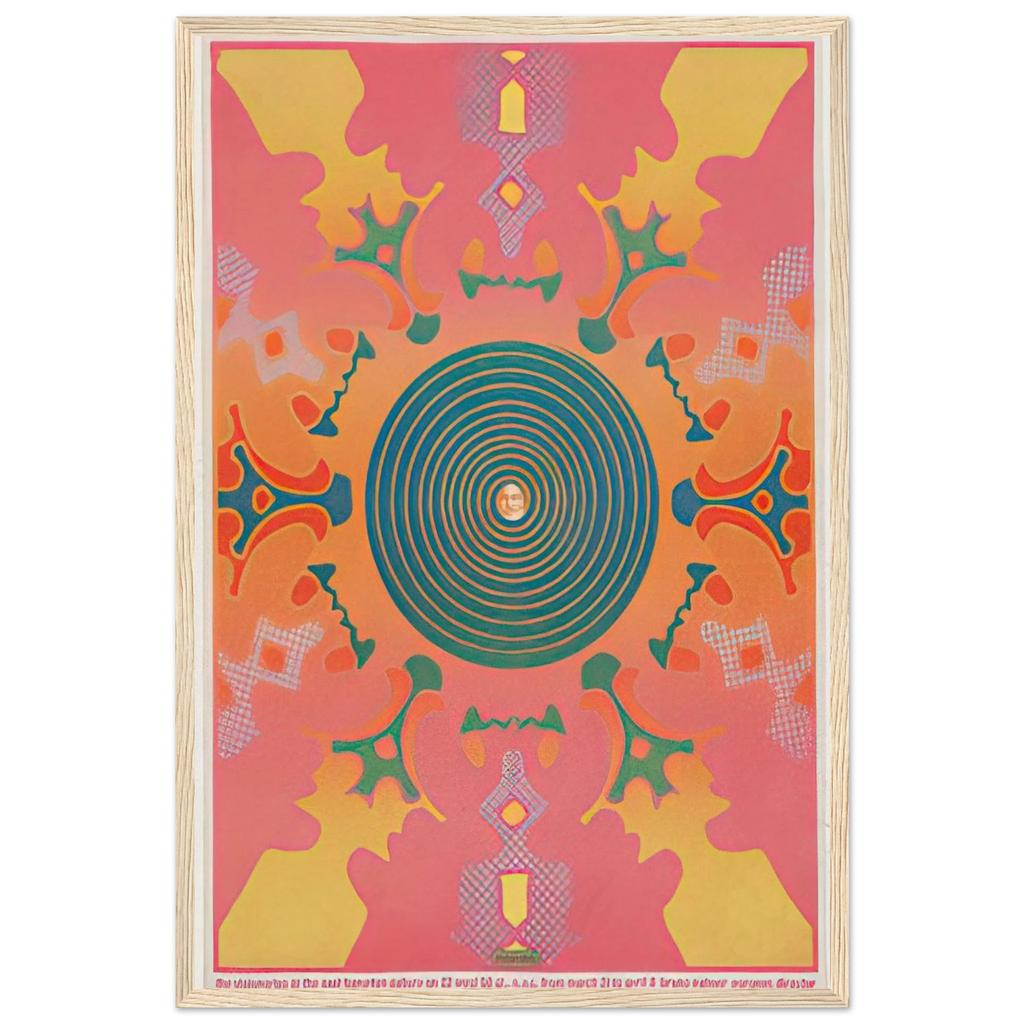 THE VISIONARIES AT THE EAST HAMPTON GALLERY 1967 Framed Poster | Peter Max Framed Prints Wall Art | Peter Max Poster