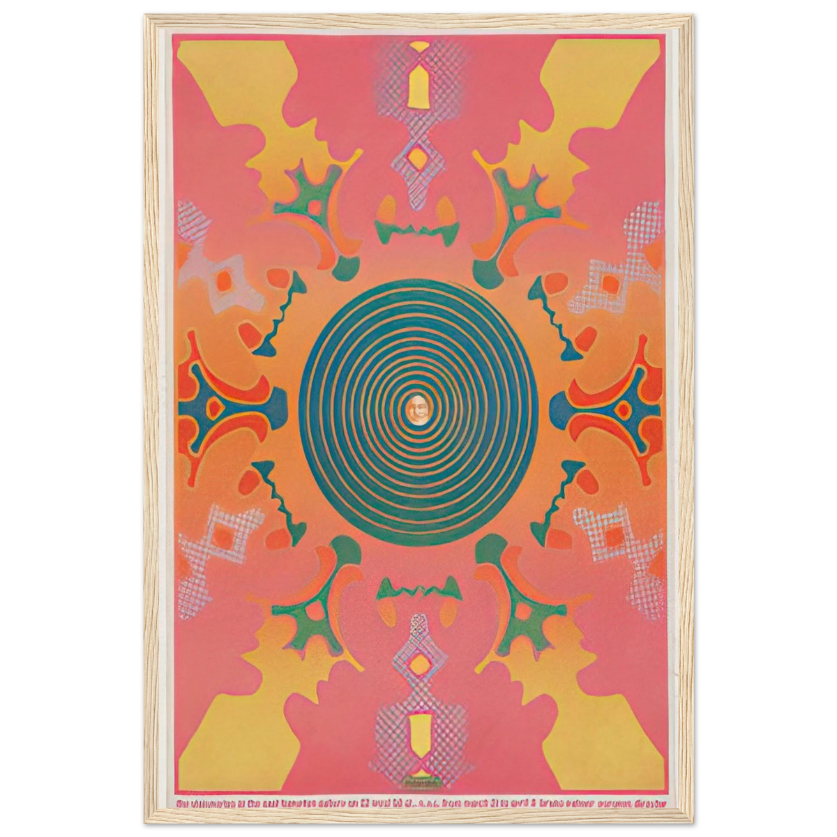 THE VISIONARIES AT THE EAST HAMPTON GALLERY 1967 Framed Poster | Peter Max Framed Prints Wall Art | Peter Max Poster