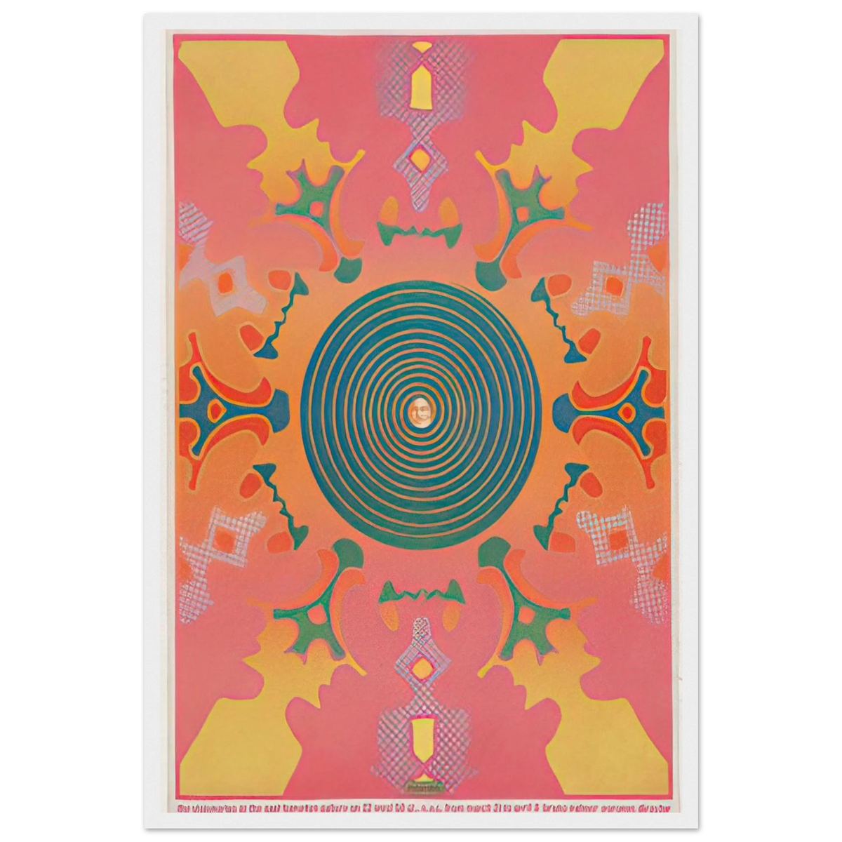 THE VISIONARIES AT THE EAST HAMPTON GALLERY 1967 Framed Poster | Peter Max Framed Prints Wall Art | Peter Max Poster