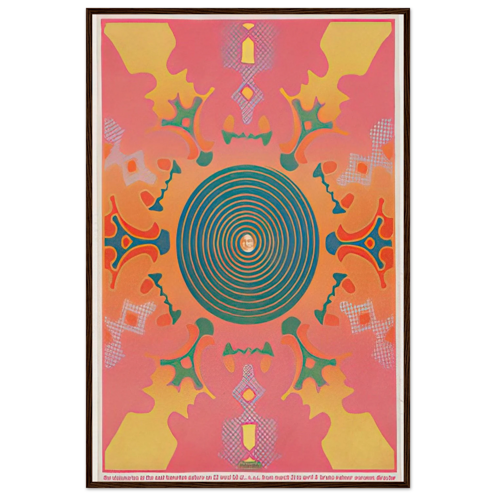 THE VISIONARIES AT THE EAST HAMPTON GALLERY 1967 Framed Poster | Peter Max Framed Prints Wall Art | Peter Max Poster