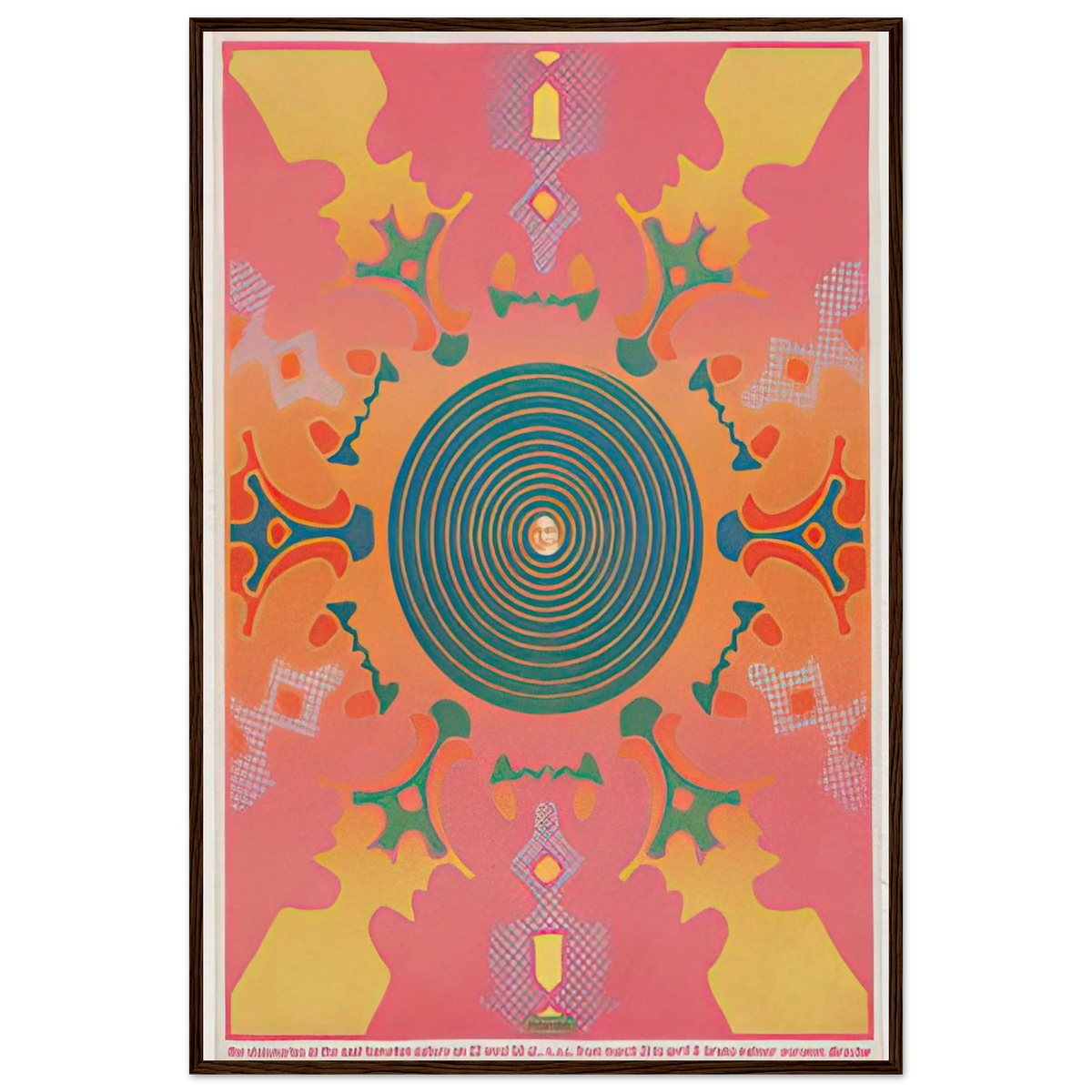 THE VISIONARIES AT THE EAST HAMPTON GALLERY 1967 Framed Poster | Peter Max Framed Prints Wall Art | Peter Max Poster