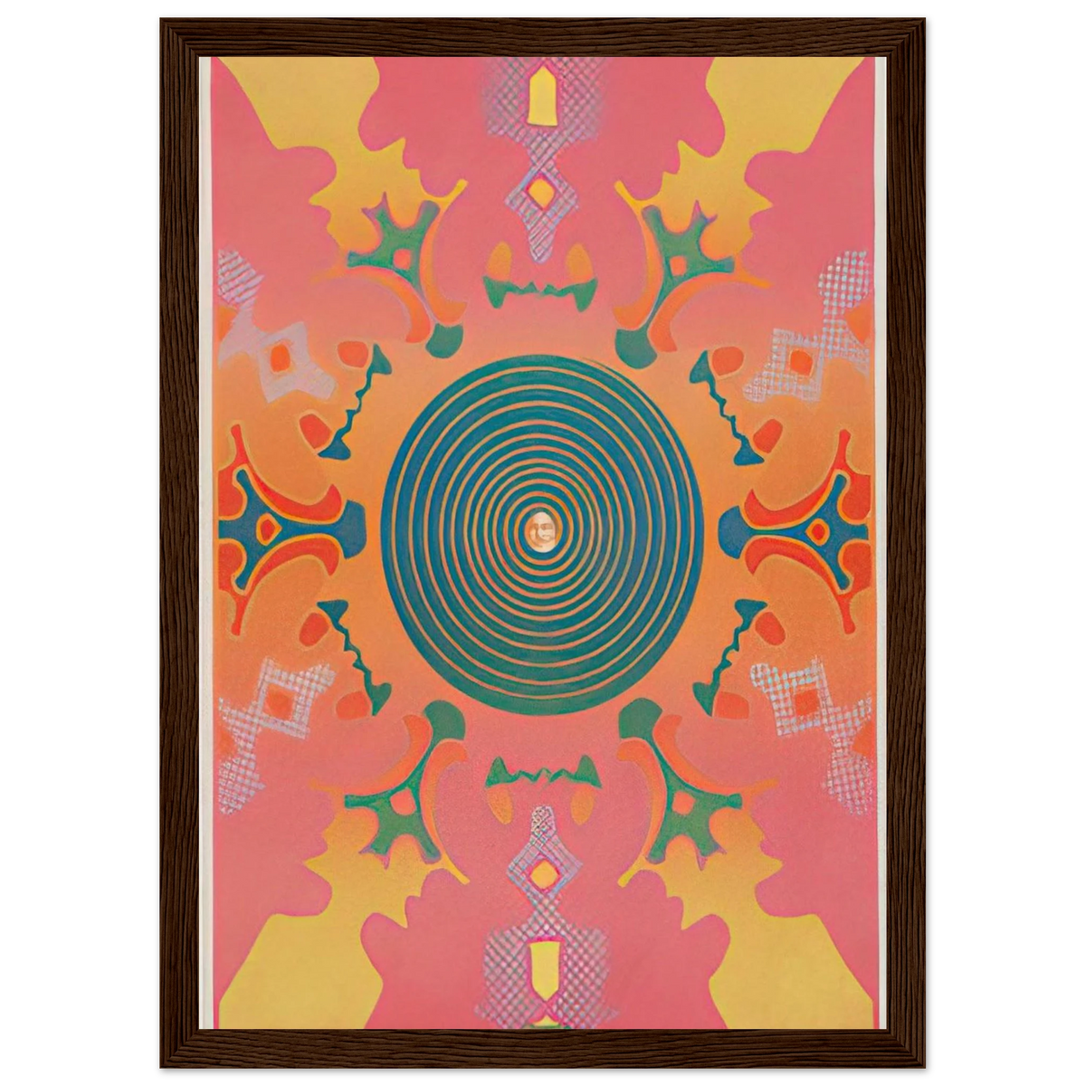 THE VISIONARIES AT THE EAST HAMPTON GALLERY 1967 Framed Poster | Peter Max Framed Prints Wall Art | Peter Max Poster
