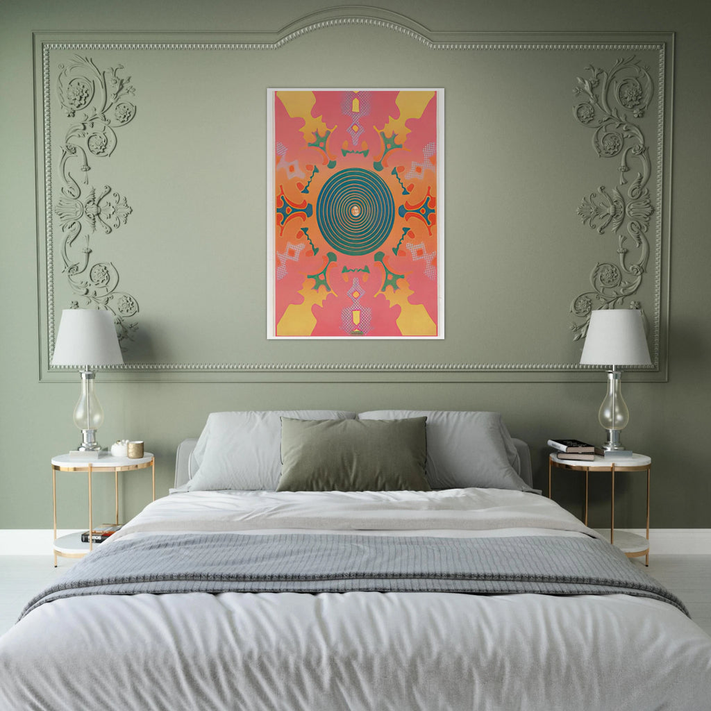 THE VISIONARIES AT THE EAST HAMPTON GALLERY 1967 Framed Poster | Peter Max Framed Prints Wall Art | Peter Max Poster