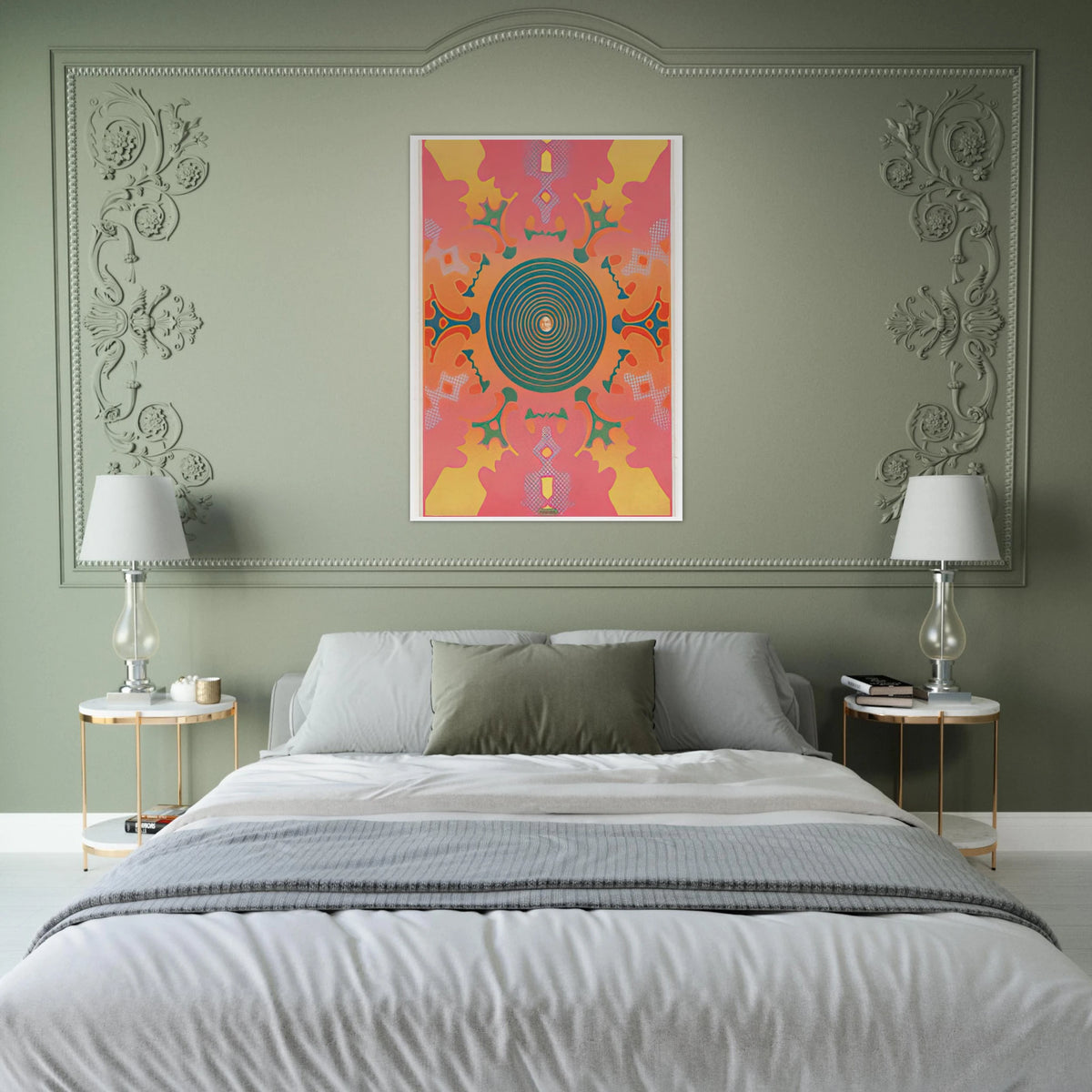 THE VISIONARIES AT THE EAST HAMPTON GALLERY 1967 Framed Poster | Peter Max Framed Prints Wall Art | Peter Max Poster