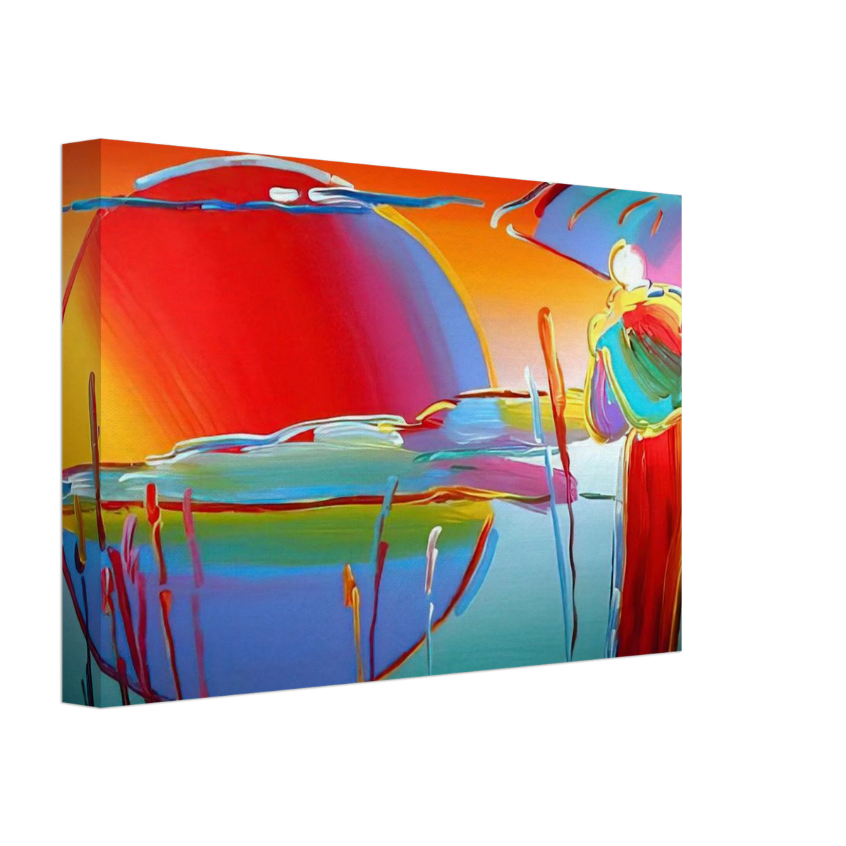 BUDDHA MOON MONK SUNRISE 1999 Canvas | Peter Max Canvas | Peter Max Poster